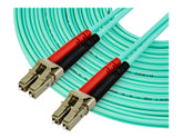 StarTech.com 10 m OM4 LC to LC Multimode Duplex Fiber Optic Patch Cable- Aqua - 50/125 - Fiber Optic Cable - 40/100Gb - LSZH (450FBLCLC10)