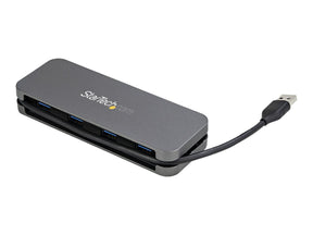 StarTech.com 4 Port USB 3.0 Hub - SuperSpeed 5 Gbit/s USB 3.1 Gen 1 Type-A Verteiler - USB Bus Powered -  28cm USB Host Kabel (HB30AM4AB)