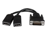 StarTech.com DMS-59 to DisplayPort - 8in - DMS 59 to 2x DP - Y Cable - DMS-59 Adapter - DisplayPort Splitter Cable - LFH Cable (DMSDPDP1)