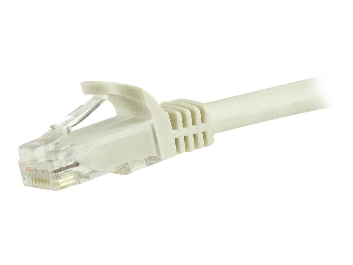 StarTech.com 1.5m CAT6 Ethernet Cable, 10 Gigabit Snagless RJ45 650MHz 100W PoE Patch Cord, CAT 6 10GbE UTP Network Cable w/Strain Relief, White, Fluke Tested/Wiring is UL Certified/TIA - Category 6 - 24AWG (N6PATC150CMWH)