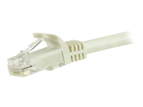 StarTech.com 1.5m CAT6 Ethernet Cable, 10 Gigabit Snagless RJ45 650MHz 100W PoE Patch Cord, CAT 6 10GbE UTP Network Cable w/Strain Relief, White, Fluke Tested/Wiring is UL Certified/TIA - Category 6 - 24AWG (N6PATC150CMWH)