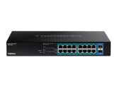 TRENDnet TPE TG182 - Switch - 16 x 10/100/1000 (PoE+)