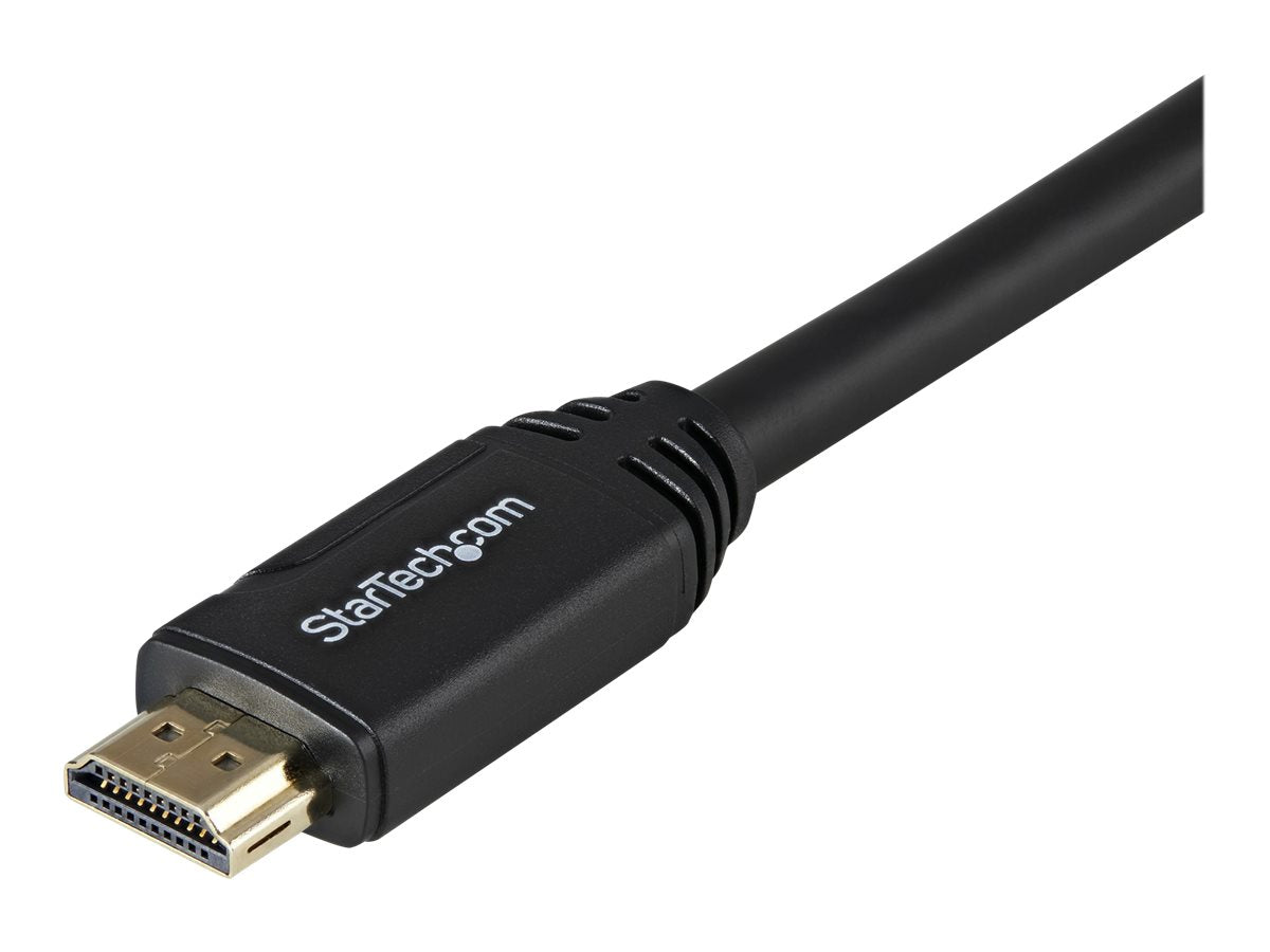 StarTech.com 3m HDMI 2.0 Kabel mit Riegel - 4K 60Hz Premium zertifiziertes High Speed HDMI Kabel mit Ethernet - HDR10, 18 Gbit/s - HDMI Monitorkabel - St/St - Schwarz (HDMM3MLP)