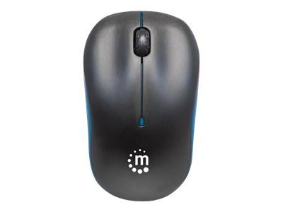 Manhattan Success Wireless Mouse, Black/Blue, 1000dpi, 2.4Ghz (up to 10m)