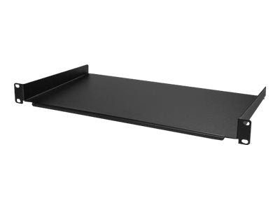 StarTech.com Server Rack Fachboden 1 HE - 25 cm Tief - Stahl - Rack - Regal - Schwarz - 1U - 25.4 cm (10")