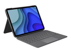 Logitech Folio Touch - Tastatur und Foliohülle - mit Trackpad - hinterleuchtet - Apple Smart connector - QWERTZ - Schweiz - Graphite - für Apple 11-inch iPad Pro (1. Generation, 2. Generation)