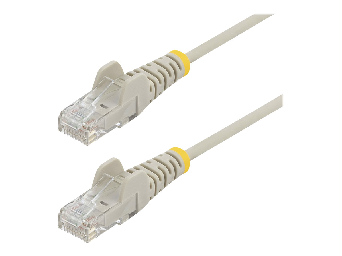 StarTech.com 2m Slim LSZH CAT6 Ethernet Cable, 10 Gigabit Snagless RJ45 100W PoE Patch Cord, CAT 6 10GbE UTP Network Cable w/Strain Relief, Grey, Fluke Tested/ETL, Low Smoke Zero Halogen - Category 6 - 28AWG (N6PAT200CMGRS)