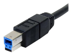 StarTech.com 3m schwarzes SuperSpeed USB 3.0 A auf B Kabel - St/St - USB 3.0 Anschlusskabel - USB-Kabel - USB Type B (M)