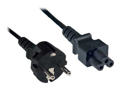 InLine Netzkabel für Notebook - 3pol Kupplung - schwarz - 2m