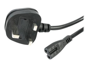 StarTech.com 1m Standard Laptop Stromkabel für UK - BS-1363 auf IEC320 C7 Netzkabel - Stromkabel - IEC 60320 C7 bis BS 1363 (M)