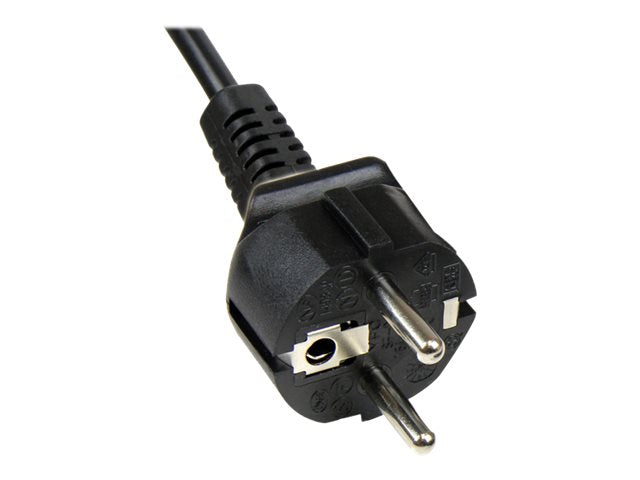 StarTech.com 1m Standard Laptop Stromkabel - Schuko CEE7 auf IEC320 C5 Kleeblatt / Mickey Mouse Netzkabel - Kaltgerätestecker - Stromkabel - IEC 60320 C5 bis CEE 7/7 (M)