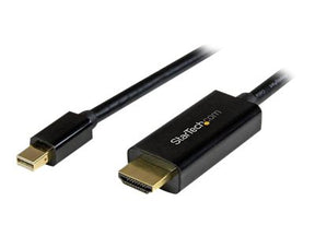 StarTech.com Mini DisplayPort auf HDMI Adapterkabel - Mini DP zu HDMI Adapter Kabel - 3m - Ultra HD 4K 30Hz - Schwarz - Videokabel - Mini DisplayPort (M)