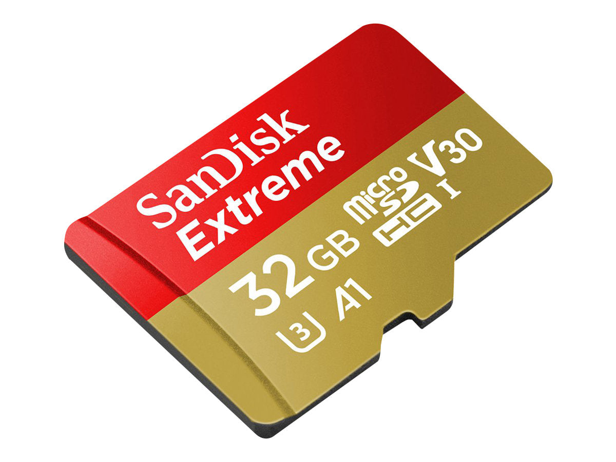 SanDisk Extreme - Flash-Speicherkarte (microSDHC/SD-Adapter inbegriffen)