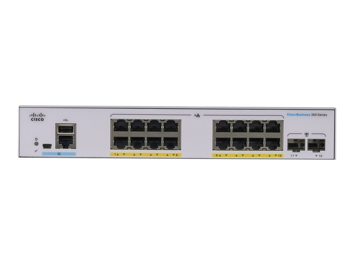 Cisco Business 350 Series CBS350-16P-E-2G - Switch - L3 - managed - 16 x 10/100/1000 (PoE+)