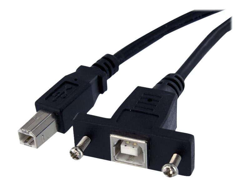 StarTech.com 30 cm USB B auf B Kabel zur Slotbelch Montage – Buchse/Stecker - USB-Kabel - USB Typ B (W)