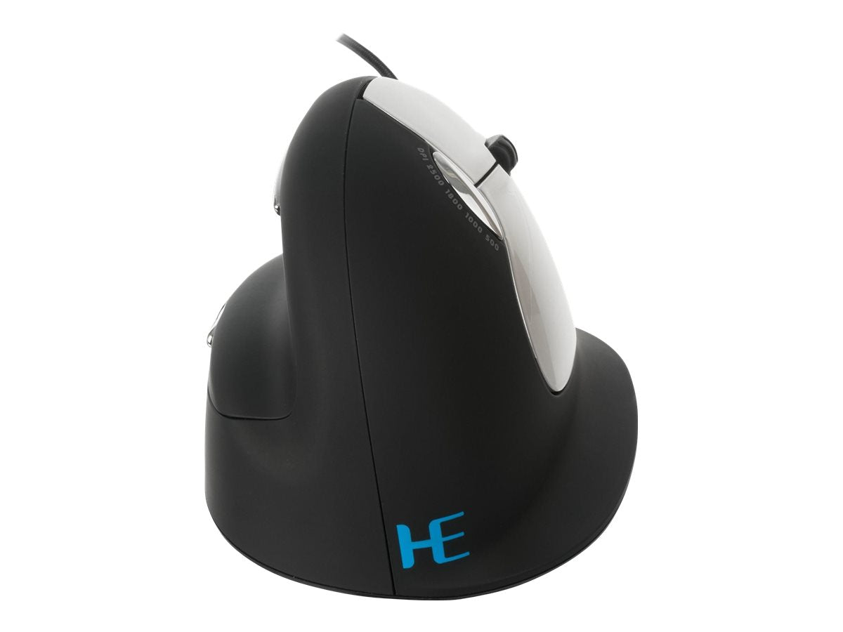 R-Go HE Mouse Ergonomische Maus, Groß (über 185mm), rechtshändig, drahtgebundenen