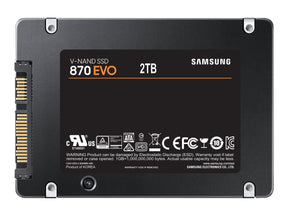 Samsung 870 EVO MZ-77E2T0B - SSD - verschlüsselt - 2 TB - intern - 2.5" (6.4 cm)