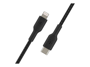 Belkin BOOST CHARGE - Lightning-Kabel - 24 pin USB-C männlich zu Lightning männlich - 2 m - Schwarz - USB-Stromversorgung (18 W)