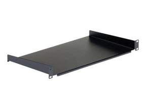 StarTech.com Server Rack Fachboden 1 HE - 25 cm Tief - Stahl - Rack - Regal - Schwarz - 1U - 25.4 cm (10")