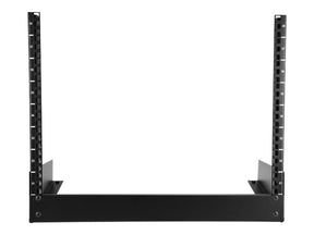 StarTech.com RK8OD Desktop Rack (8 HE - 2 Post Open Frame Rack) Schwarz