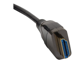 Techly Highspeed - HDMI-Kabel mit Ethernet - HDMI männlich zu HDMI männlich - 15 m - Glasfaser - Schwarz - aktiv, unterstützt 4K 60 Hz (3840 x 2160)