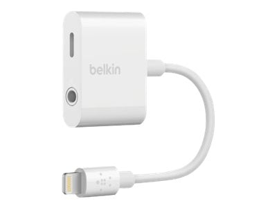 Belkin 3.5 mm Audio + Charge RockStar - Lightning zu Kopfhörer Anschluss / Ladeadapter - Lightning (M)