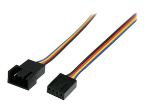 StarTech.com 30cm 4 Pin Molex Lüfter Verlängerungskabel - St/Bu - 4 Pin PWM Lüfterkabel Verlängerung - Verlängerungskabel für Lüfterspannungsversorgung - 4-polig PWM (M)