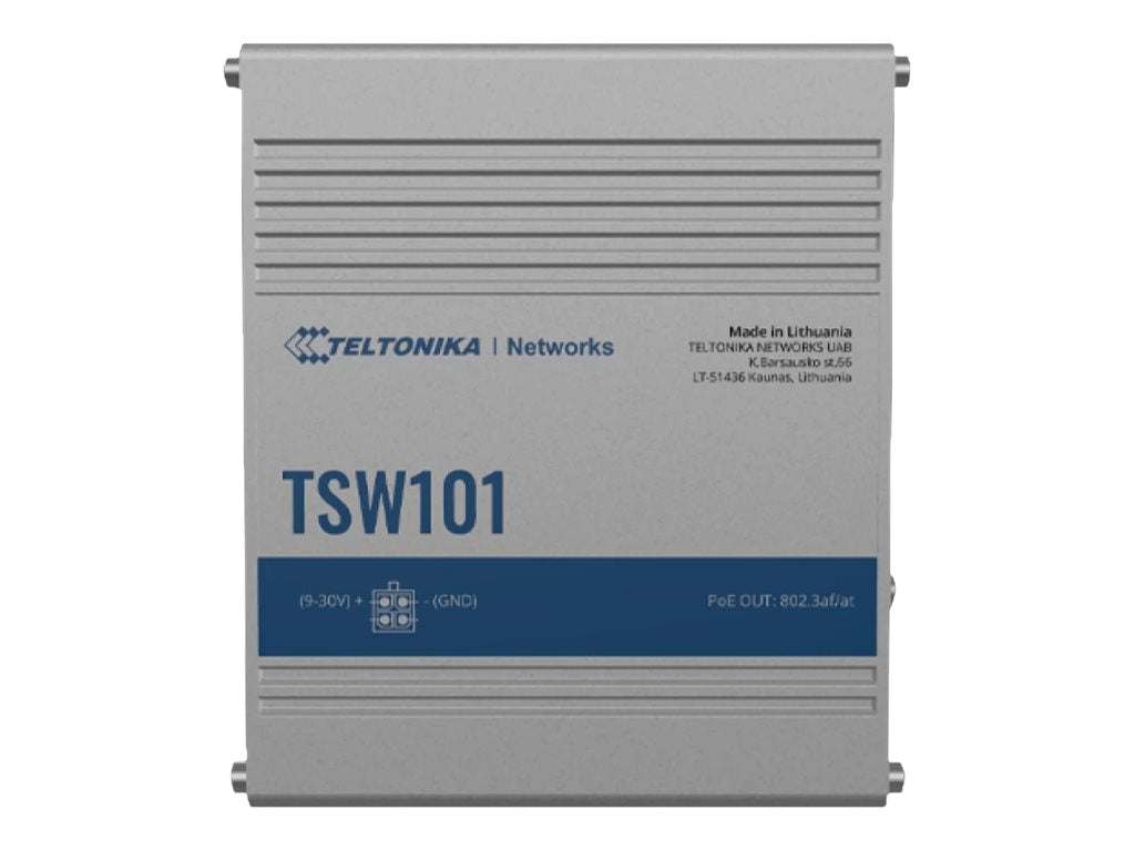 Teltonika TSW101 - Switch - 5 x 10/100/1000 - an DIN-Schiene montierbar, wandmontierbar