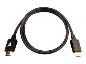 V7 HDMI-Kabel - HDMI männlich zu HDMI männlich - 1 m - abgeschirmt - Schwarz - unterstützt 8K UHD (7680 x 4320)