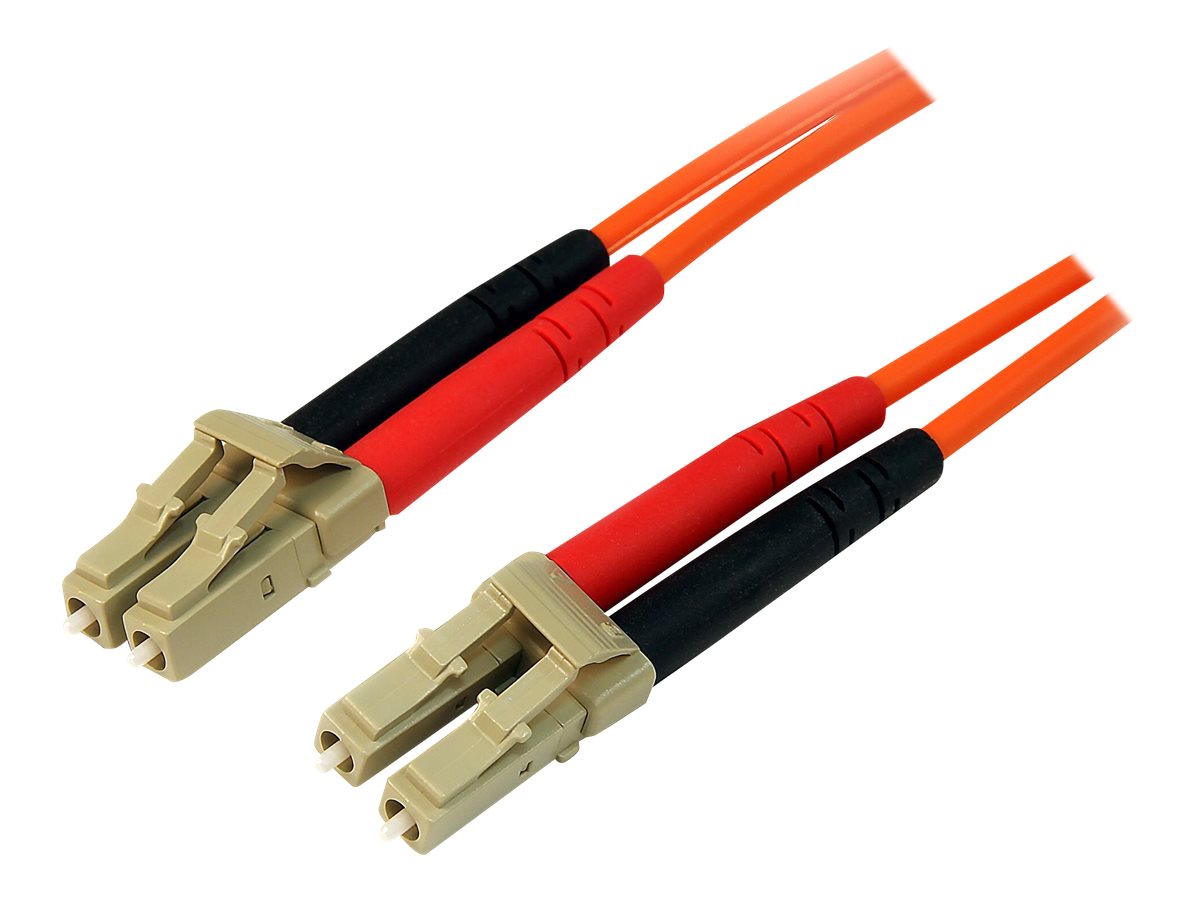 StarTech.com 15m Fiber Optic Cable - Multimode Duplex 50/125 - LSZH - LC/LC - OM2 - LC to LC Fiber Patch Cable - Netzwerkkabel - LC Multi-Mode (M)