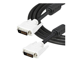 StarTech.com 2m DVI-D Dual Link Cable - Male to Male DVI-D Digital Video Monitor Cable - 25 pin DVI-D Cable M/M Black 2 Meter - 2560x1600 (DVIDDMM2M)