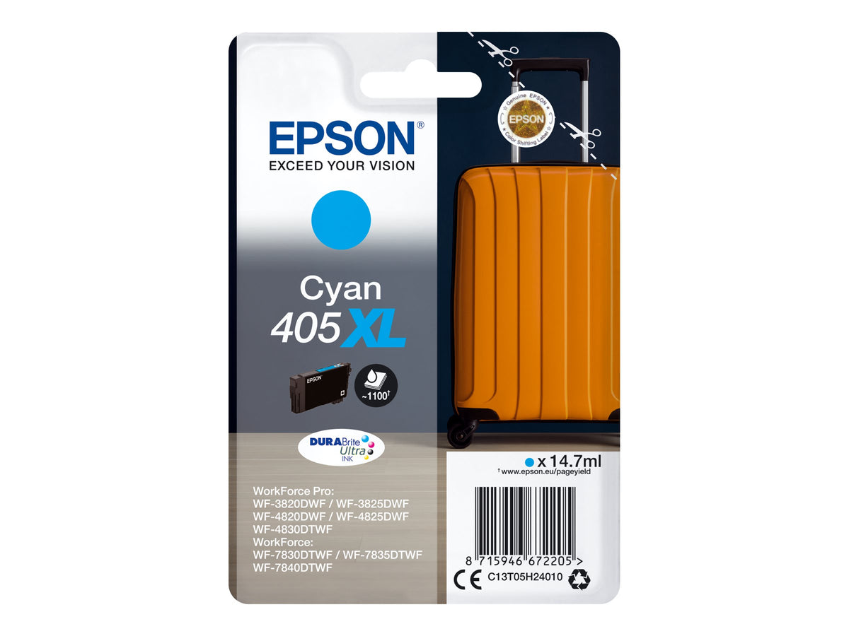 Epson 405XL - 14.7 ml - Cyan - original - Tintenpatrone