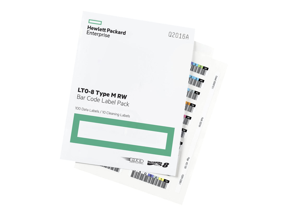 HP HPE LTO-8 Ultrium RW Bar Code Label Pack - Strichcodeetiketten