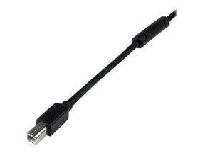 StarTech.com 20m aktives USB 2.0 A auf B Kabel - Stecker/Stecker - USB Druckerkabel 1x USB A / 1x USB B - Schwarz - USB-Kabel - USB Typ B (M)