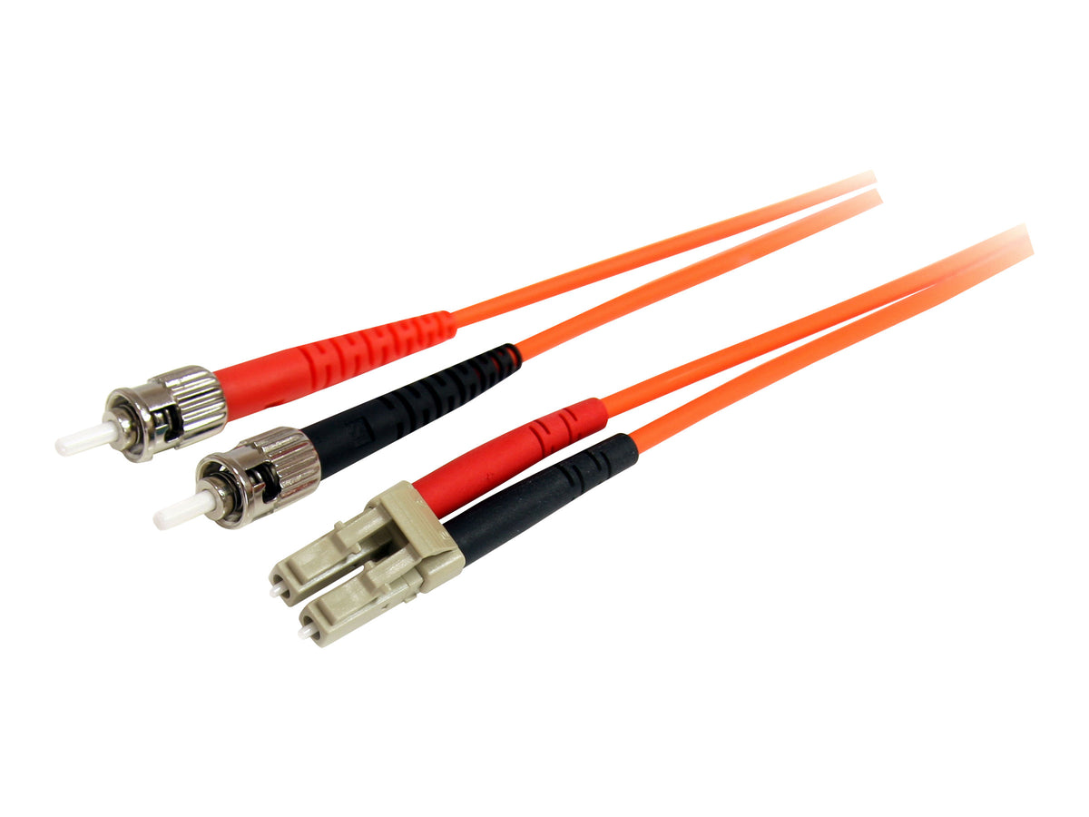 StarTech.com 3m Fiber Optic Cable - Multimode Duplex 62.5/125 - LSZH - OM1 - LC to ST Cat6 Patch Cable (FIBLCST3)