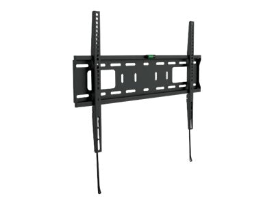 Manhattan TV & Monitor Mount, Wall, Fixed, 1 screen, Screen Sizes: 37-65", Black, VESA 200x200 to 600x400mm, Max 50kg, LFD, Lifetime Warranty - Klammer - Ultra-dünn - für Flachbildschirm - Stahl - Schwarz - Bildschirmgröße: 94-177.8 cm (37"-70")