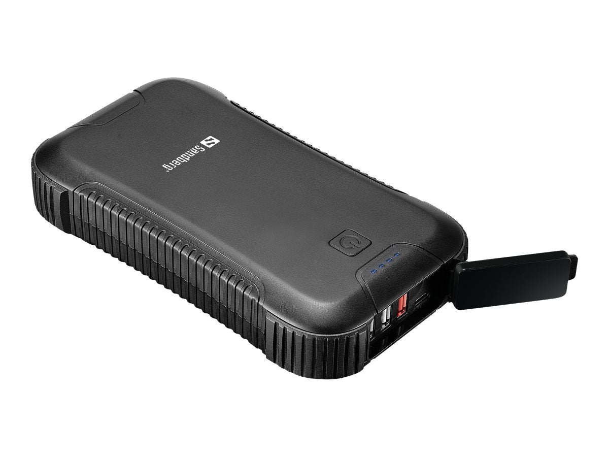 SANDBERG Survivor PD45W - Powerbank - 30000 mAh - 111 Wh - 3 A - QC 3.0 - 4 Ausgabeanschlussstellen (3 x USB Typ A, 24 pin USB-C)