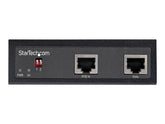 StarTech.com Industrieller Gigabit PoE Splitter - 90W Hochgeschwindigkeits Power-over-Ethernet PoE+++ Splitter - 12-48V DC - PoE-Splitter (DIN-Schienenmontage möglich)