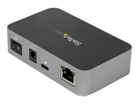 StarTech.com HB31C2A1CGS 3-Port-USB-C-Hub (LAN-Hub, 10 Gbit/s, 2x USB-A und 1x USB-C, 1m Hostkabel, powered, mit Netzteil)