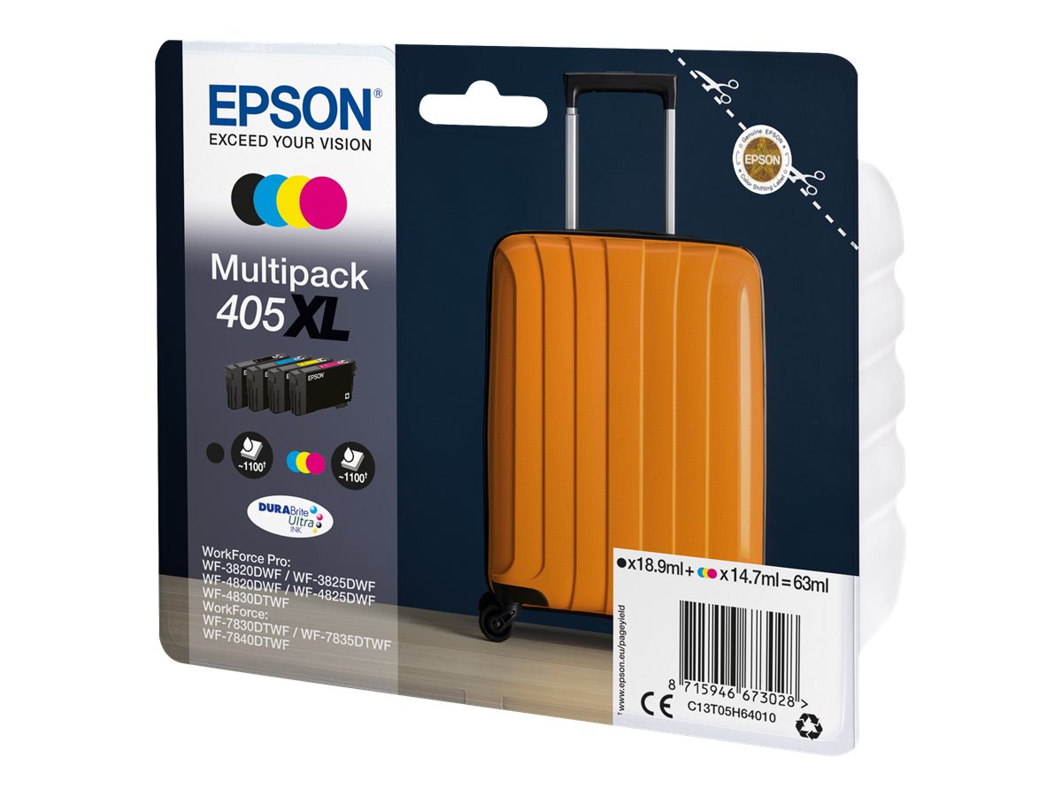 Epson 405XL Multipack - 4er-Pack - XL - Schwarz, Gelb, Cyan, Magenta