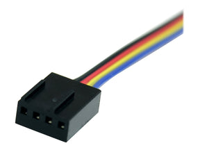 StarTech.com 30cm 4 Pin Molex Lüfter Verlängerungskabel - St/Bu - 4 Pin PWM Lüfterkabel Verlängerung - Verlängerungskabel für Lüfterspannungsversorgung - 4-polig PWM (M)