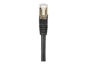 StarTech.com 10m CAT6A Ethernet Cable, 10 Gigabit Shielded Snagless RJ45 100W PoE Patch Cord, CAT 6A 10GbE STP Network Cable w/Strain Relief, Black, Fluke Tested/UL Certified Wiring/TIA - Category 6A - 26AWG (6ASPAT10MBK)