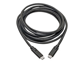 Tripp USB Type-C to Type-C Cable, M/M, 3.1, Gen 1, 5 Gbps, 10 ft. - Thunderbolt 3 Compatible, 3A Rating - USB-Kabel - 24 pin USB-C (M)