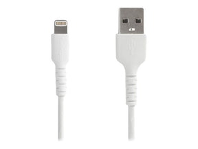 StarTech.com 2m USB-A auf Lightning-Kabel - Hochbelastbare, robuste Aramidfaser - USB Typ-A auf Lightningkabel - Lade-/Synchronisationskabel - Apple MFi-zertifiziert iPad/iPhone 12 - Weiß (RUSBLTMM2M)