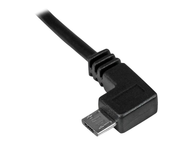 StarTech.com Micro USB Lade/Sync-Kabel - St/St - Micro USB linksgewinkelt - 1m - USB auf Micro USB Ladekabel - USB-Kabel - Micro-USB Typ B (M)