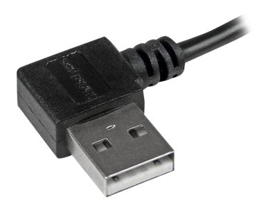 StarTech.com Micro USB Kabel mit rechts gewinkelten Anschlüssen - Stecker/Stecker - 2m - USB A zu Micro B Anschlusskabel - USB-Kabel - Micro-USB Typ B (M)