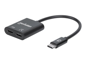 Manhattan USB-C to USB-C Audio Adapter and USB-C (inc Power Delivery)