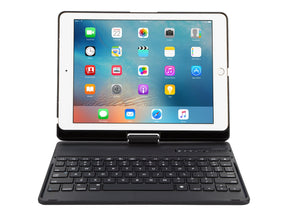 Targus VersaType - Tastatur und Foliohülle - hintergrundbeleuchtet - kabellos - Bluetooth 5.1 - QWERTZ - Deutsch - Schwarz Tastatur, Schwarz Gehäuse - B2B - für Apple 10.2-inch iPad; 10.5-inch iPad Air (3. Generation)