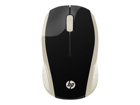 HP 200 - Maus - rechts- und linkshändig - optisch - kabellos - 2.4 GHz - kabelloser Empfänger (USB)