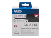 Brother DK22251 - Schwarz/Rot auf Weiß - Rolle (6,2 cm x 15,24 m)